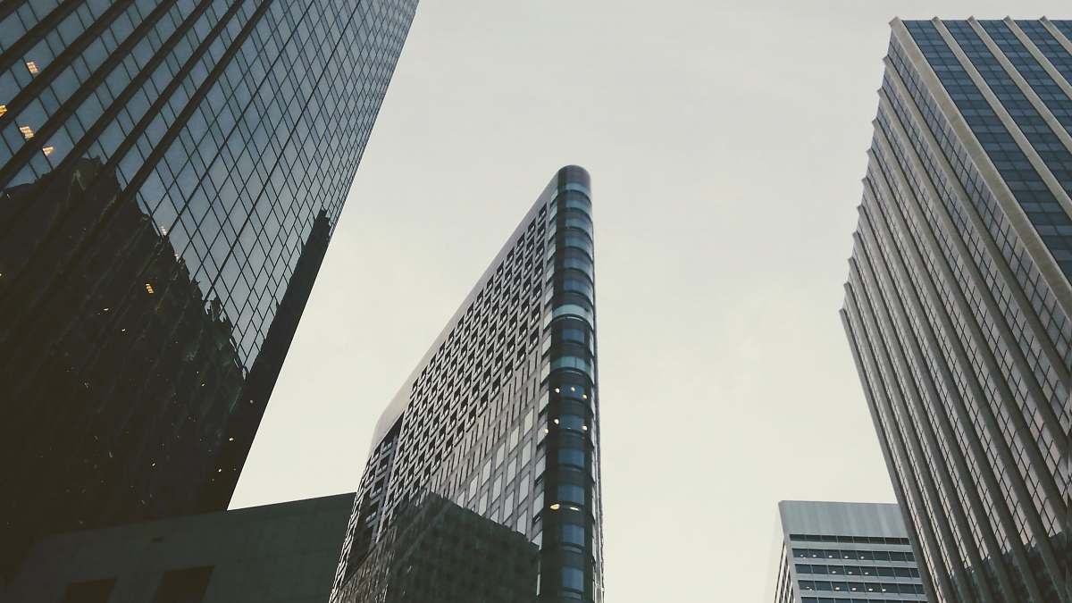 high rise high-rise buildings at daytime office building